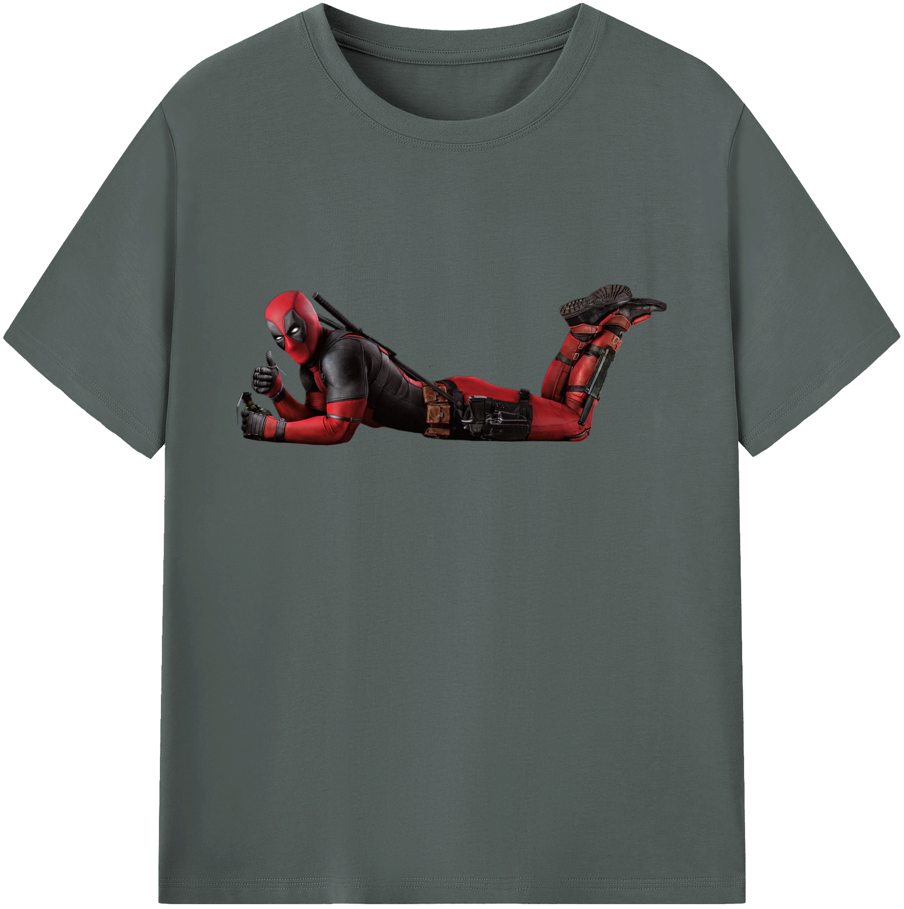 （画像用） Deadpool デッドプール 綿100％ メンズ半袖Tシャツ｜肌触りやわらか＆通気性